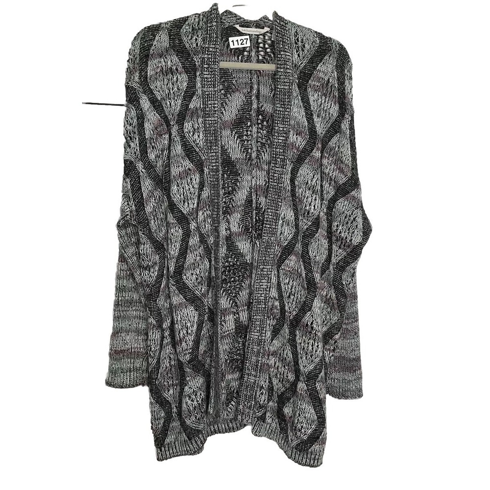 SOFT SURROUNDINGS Cardigan Womens L / XL Petite  Open Front Knit Sweater Office‎